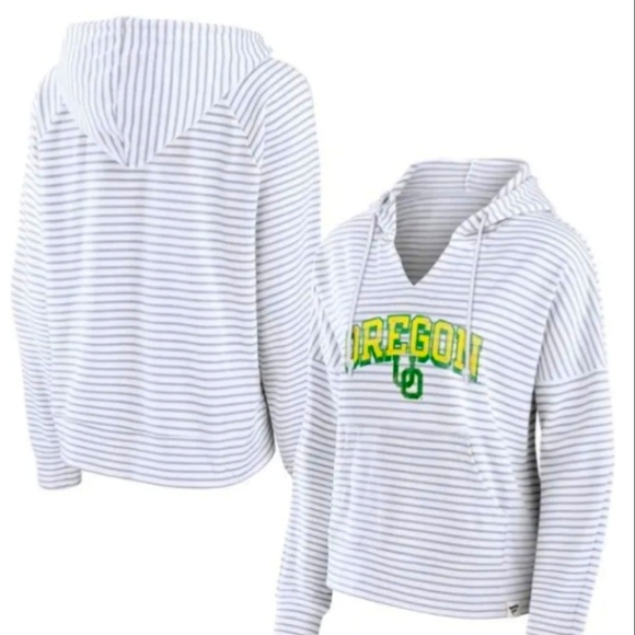 Fanatics Tops - Fanatics branded Women's Oregon Ducks Striped Pullover Hoodie